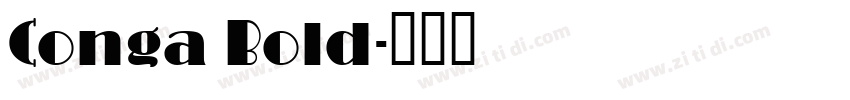 Conga Bold字体转换